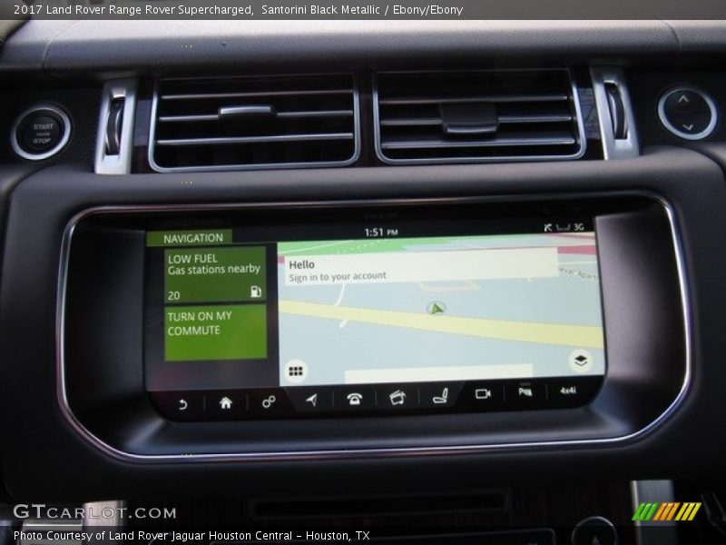 Santorini Black Metallic / Ebony/Ebony 2017 Land Rover Range Rover Supercharged