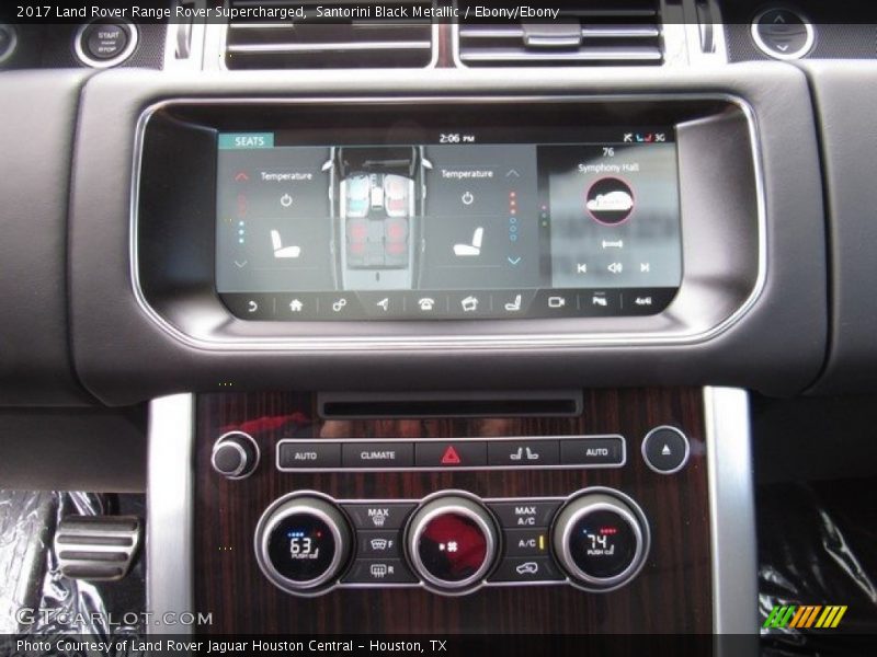 Santorini Black Metallic / Ebony/Ebony 2017 Land Rover Range Rover Supercharged