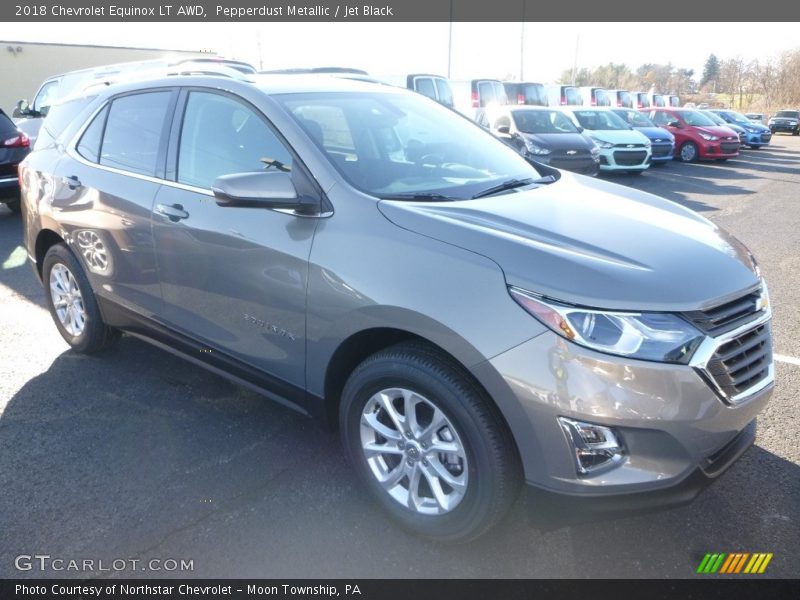 Pepperdust Metallic / Jet Black 2018 Chevrolet Equinox LT AWD