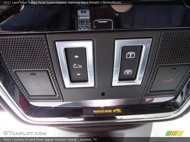 Santorini Black Metallic / Ebony/Ebony 2017 Land Rover Range Rover Supercharged