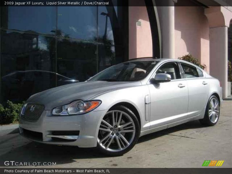 Liquid Silver Metallic / Dove/Charcoal 2009 Jaguar XF Luxury