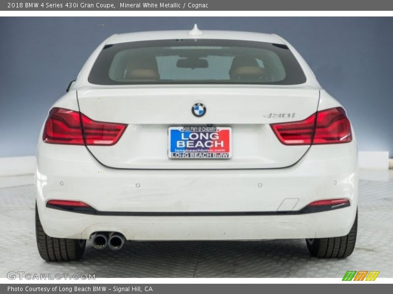 Mineral White Metallic / Cognac 2018 BMW 4 Series 430i Gran Coupe