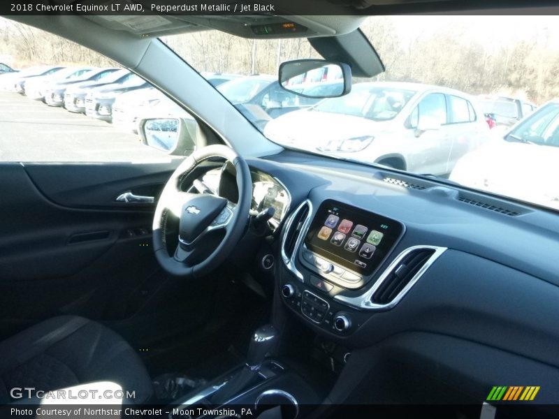 Pepperdust Metallic / Jet Black 2018 Chevrolet Equinox LT AWD
