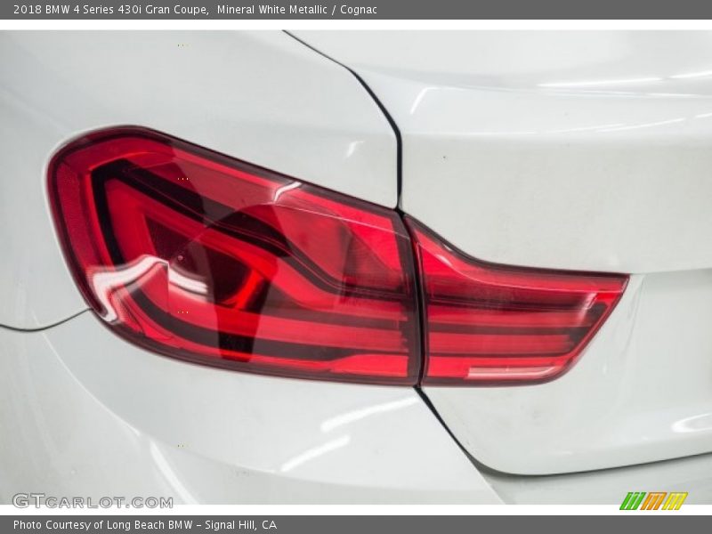 Mineral White Metallic / Cognac 2018 BMW 4 Series 430i Gran Coupe