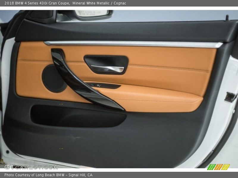 Mineral White Metallic / Cognac 2018 BMW 4 Series 430i Gran Coupe