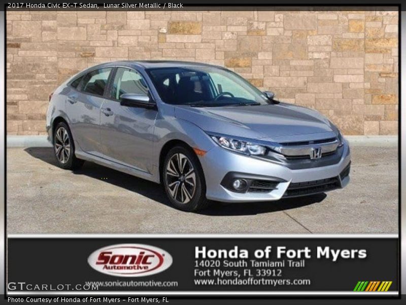 Lunar Silver Metallic / Black 2017 Honda Civic EX-T Sedan