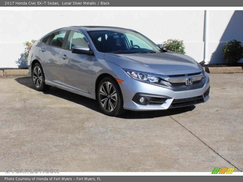 Lunar Silver Metallic / Black 2017 Honda Civic EX-T Sedan