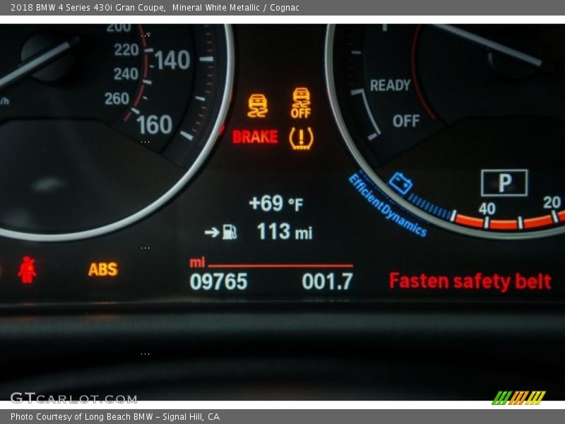 Mineral White Metallic / Cognac 2018 BMW 4 Series 430i Gran Coupe