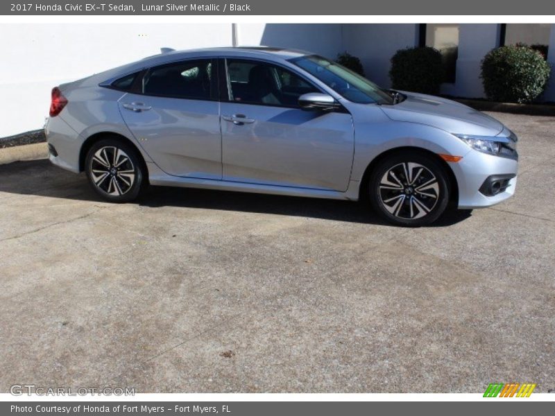 Lunar Silver Metallic / Black 2017 Honda Civic EX-T Sedan