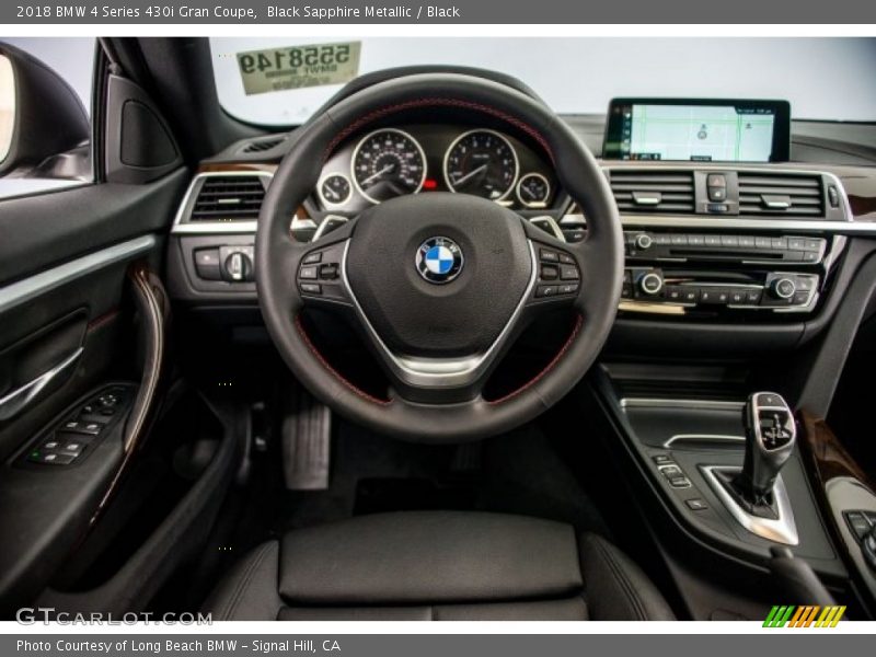 Black Sapphire Metallic / Black 2018 BMW 4 Series 430i Gran Coupe
