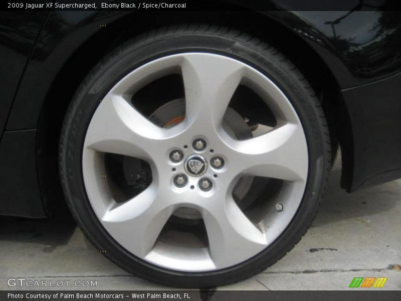 Ebony Black / Spice/Charcoal 2009 Jaguar XF Supercharged