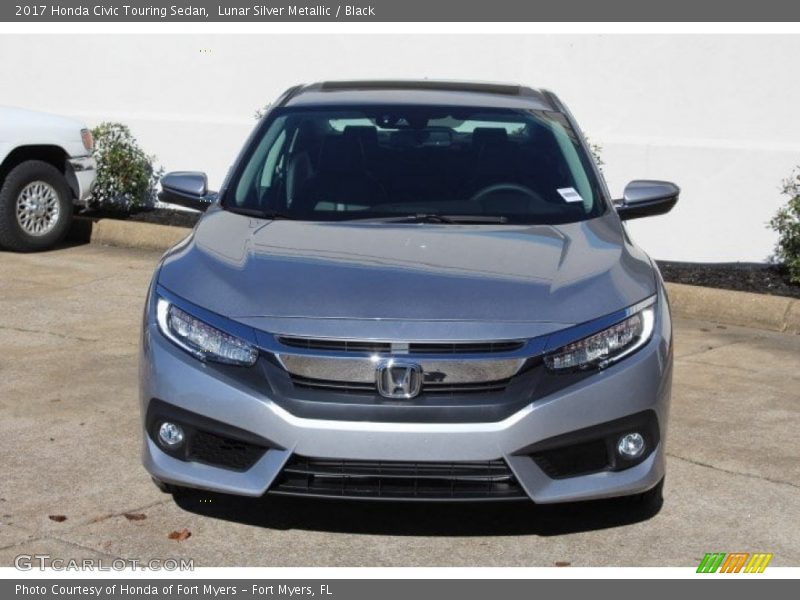 Lunar Silver Metallic / Black 2017 Honda Civic Touring Sedan