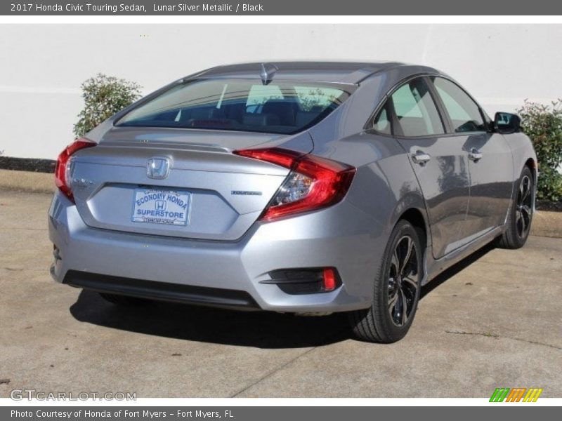 Lunar Silver Metallic / Black 2017 Honda Civic Touring Sedan