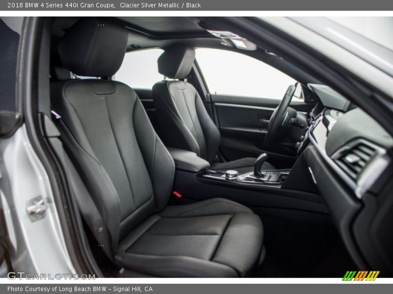 Glacier Silver Metallic / Black 2018 BMW 4 Series 440i Gran Coupe