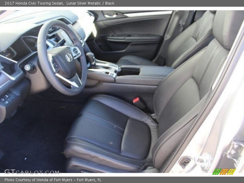 Lunar Silver Metallic / Black 2017 Honda Civic Touring Sedan
