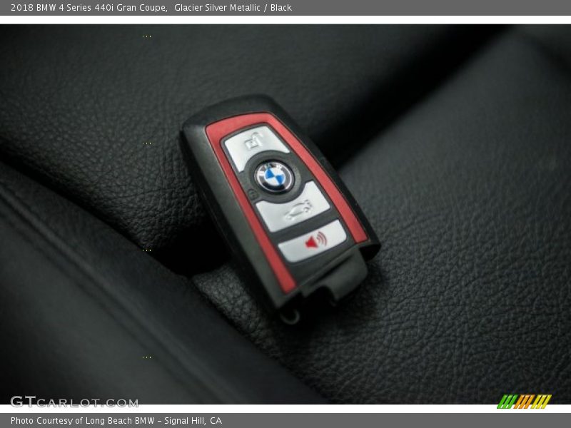 Glacier Silver Metallic / Black 2018 BMW 4 Series 440i Gran Coupe