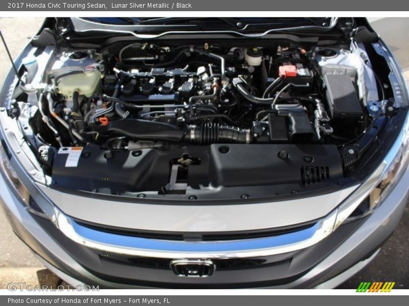 Lunar Silver Metallic / Black 2017 Honda Civic Touring Sedan