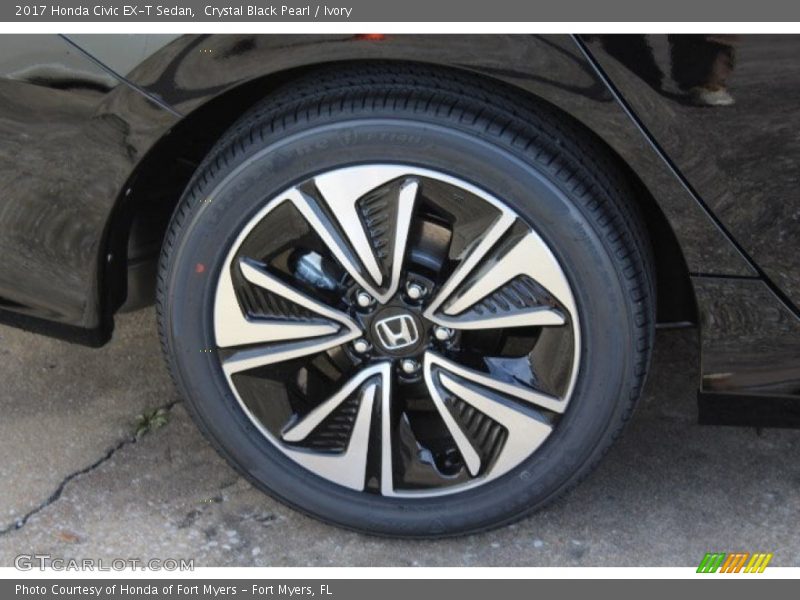 Crystal Black Pearl / Ivory 2017 Honda Civic EX-T Sedan