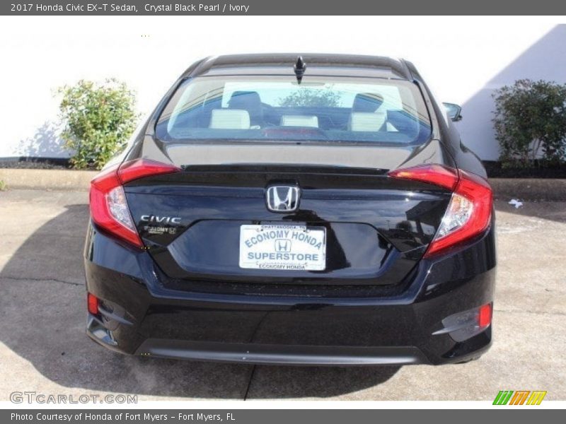 Crystal Black Pearl / Ivory 2017 Honda Civic EX-T Sedan