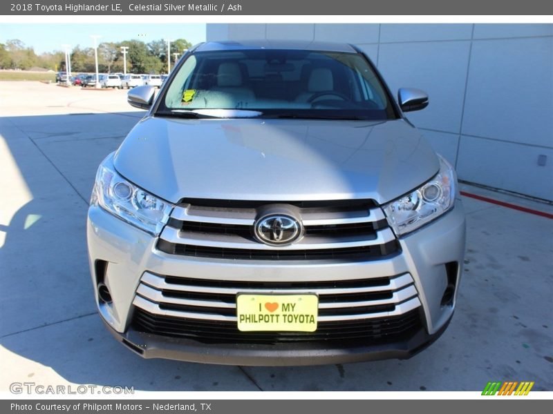 Celestial Silver Metallic / Ash 2018 Toyota Highlander LE