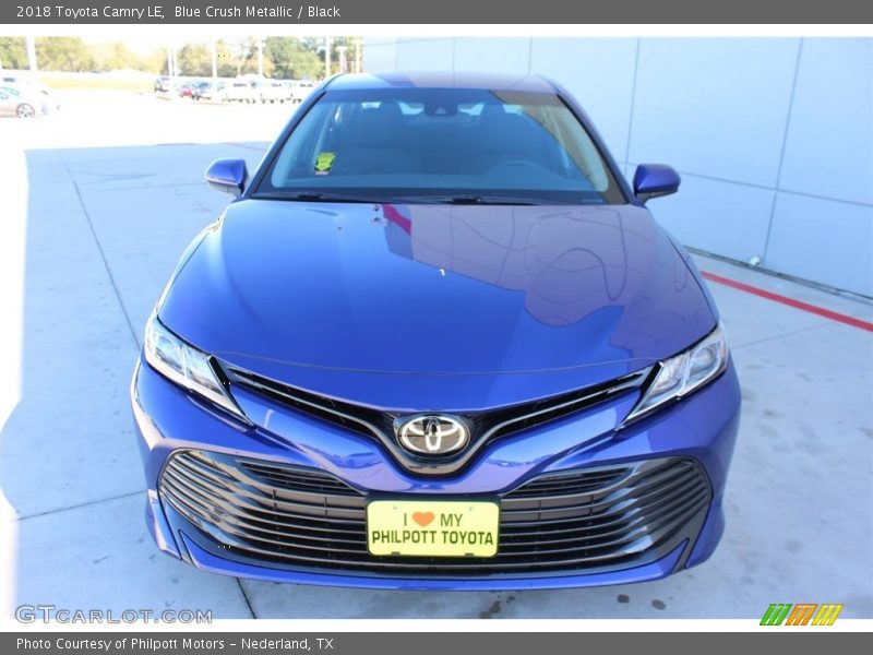 Blue Crush Metallic / Black 2018 Toyota Camry LE