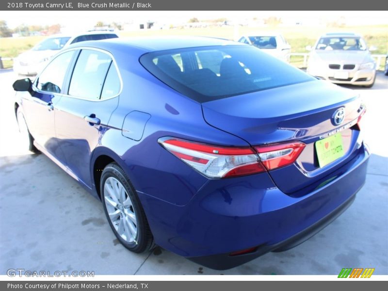 Blue Crush Metallic / Black 2018 Toyota Camry LE