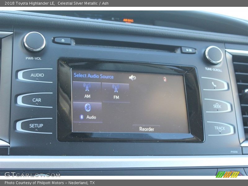 Controls of 2018 Highlander LE