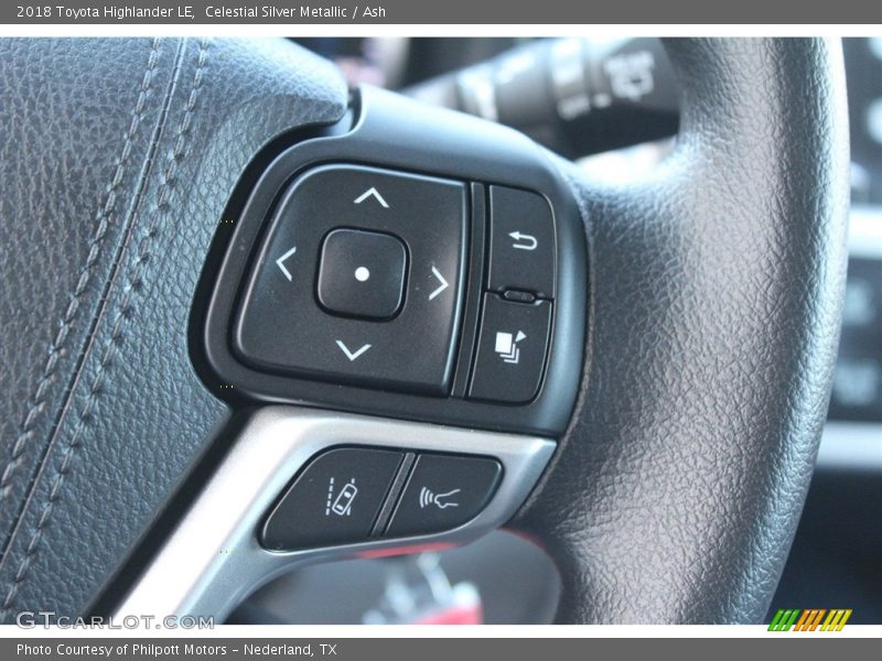 Controls of 2018 Highlander LE