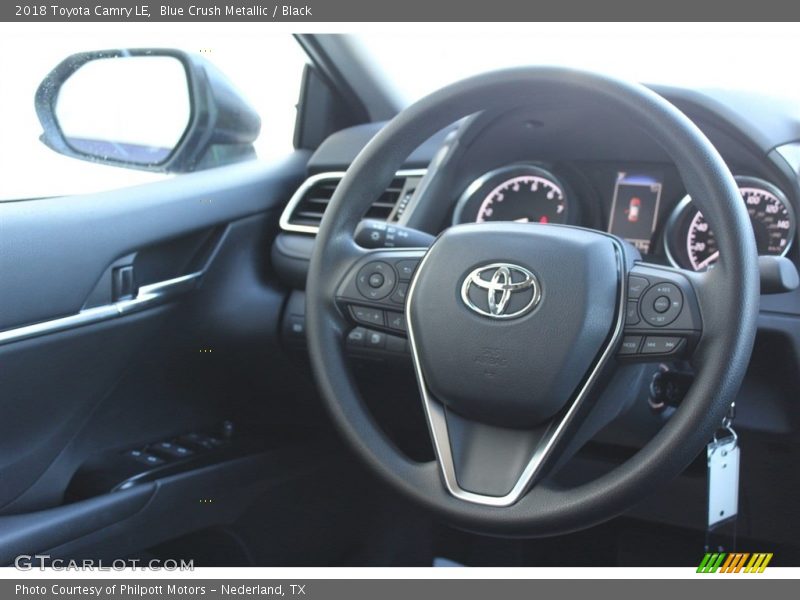 Blue Crush Metallic / Black 2018 Toyota Camry LE