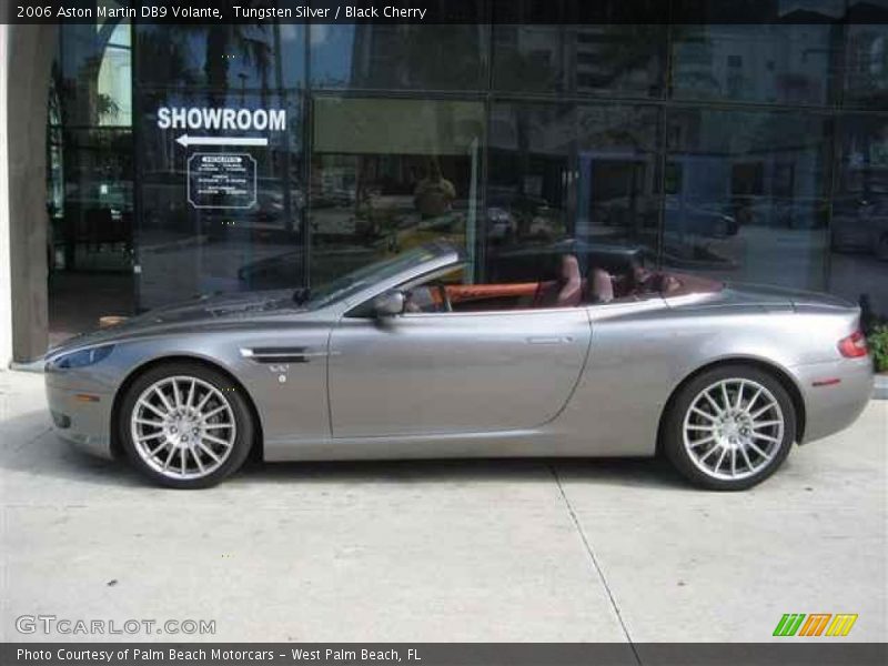 Tungsten Silver / Black Cherry 2006 Aston Martin DB9 Volante