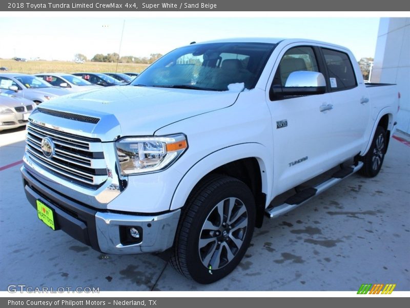Super White / Sand Beige 2018 Toyota Tundra Limited CrewMax 4x4