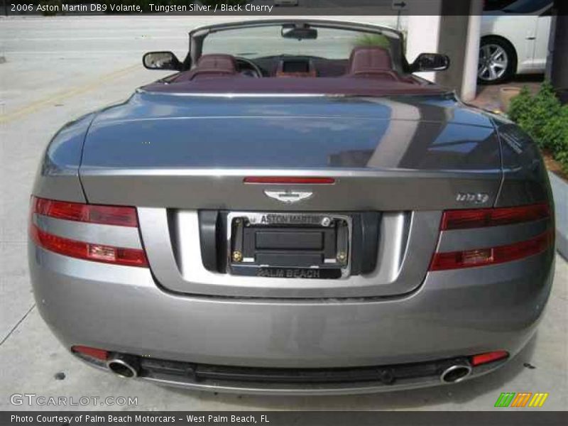 Tungsten Silver / Black Cherry 2006 Aston Martin DB9 Volante
