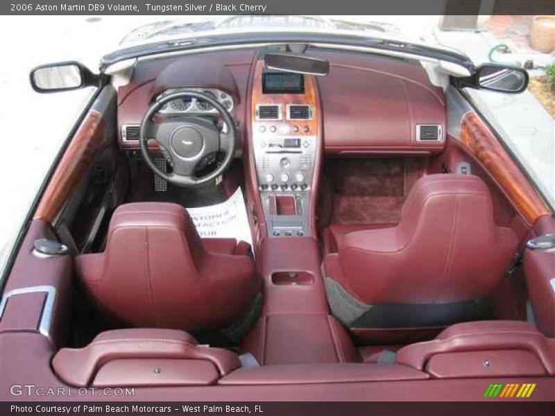 Tungsten Silver / Black Cherry 2006 Aston Martin DB9 Volante