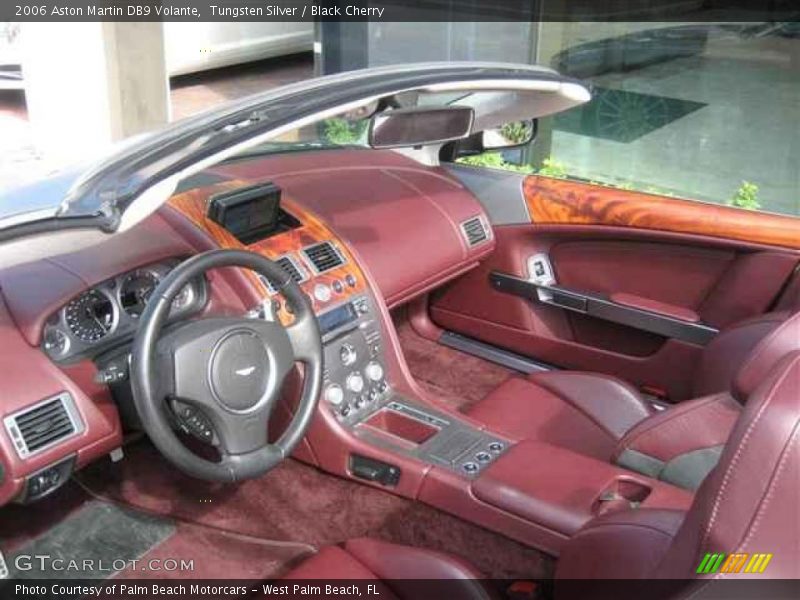 Tungsten Silver / Black Cherry 2006 Aston Martin DB9 Volante
