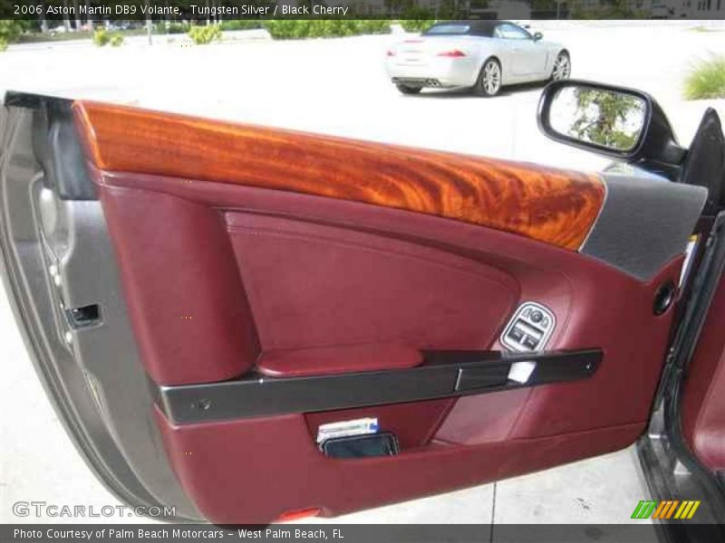 Tungsten Silver / Black Cherry 2006 Aston Martin DB9 Volante