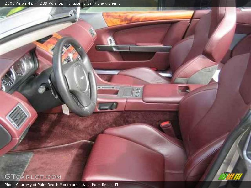 Tungsten Silver / Black Cherry 2006 Aston Martin DB9 Volante