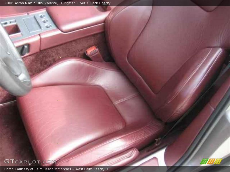 Tungsten Silver / Black Cherry 2006 Aston Martin DB9 Volante