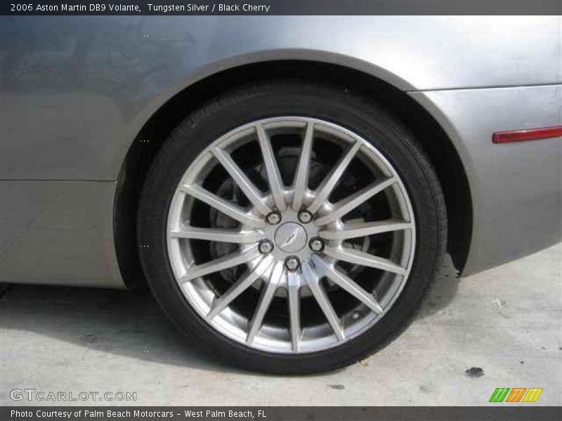 Tungsten Silver / Black Cherry 2006 Aston Martin DB9 Volante