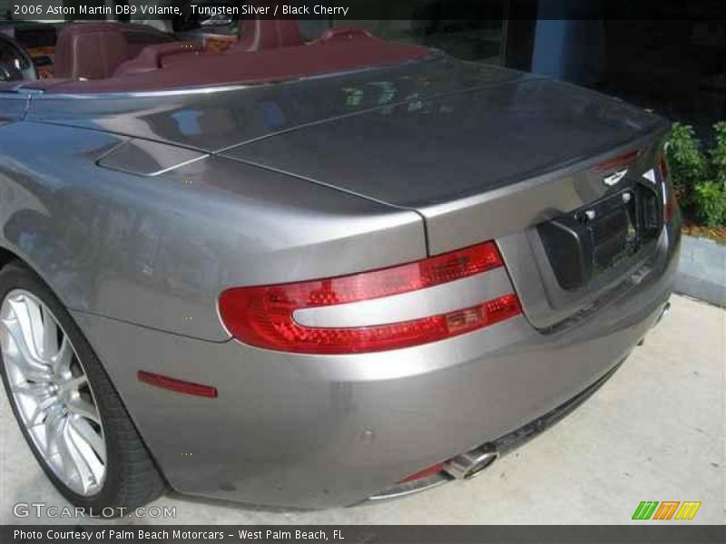 Tungsten Silver / Black Cherry 2006 Aston Martin DB9 Volante