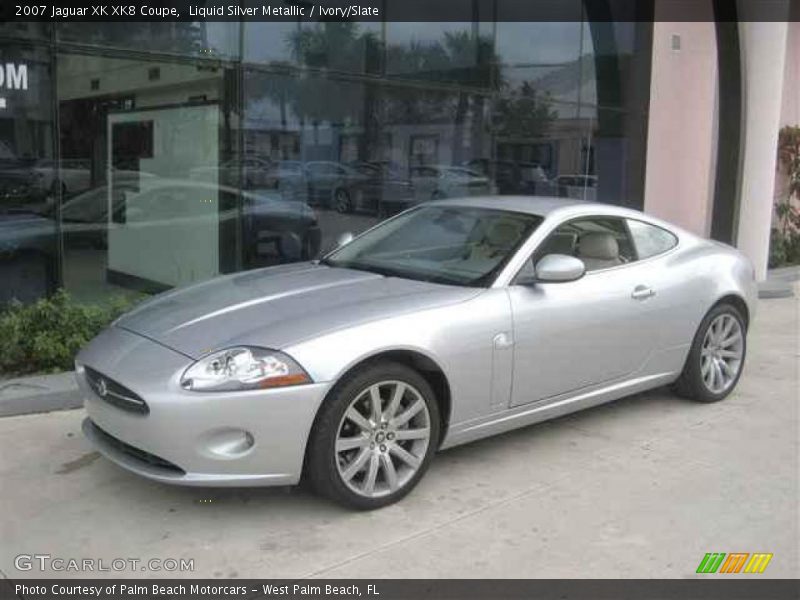 Liquid Silver Metallic / Ivory/Slate 2007 Jaguar XK XK8 Coupe