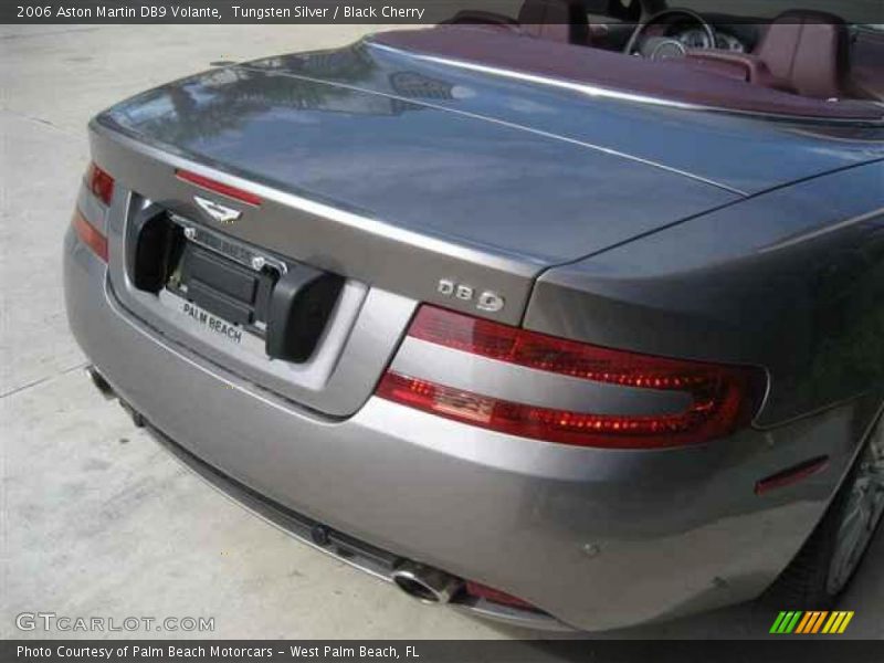 Tungsten Silver / Black Cherry 2006 Aston Martin DB9 Volante
