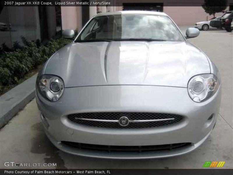 Liquid Silver Metallic / Ivory/Slate 2007 Jaguar XK XK8 Coupe