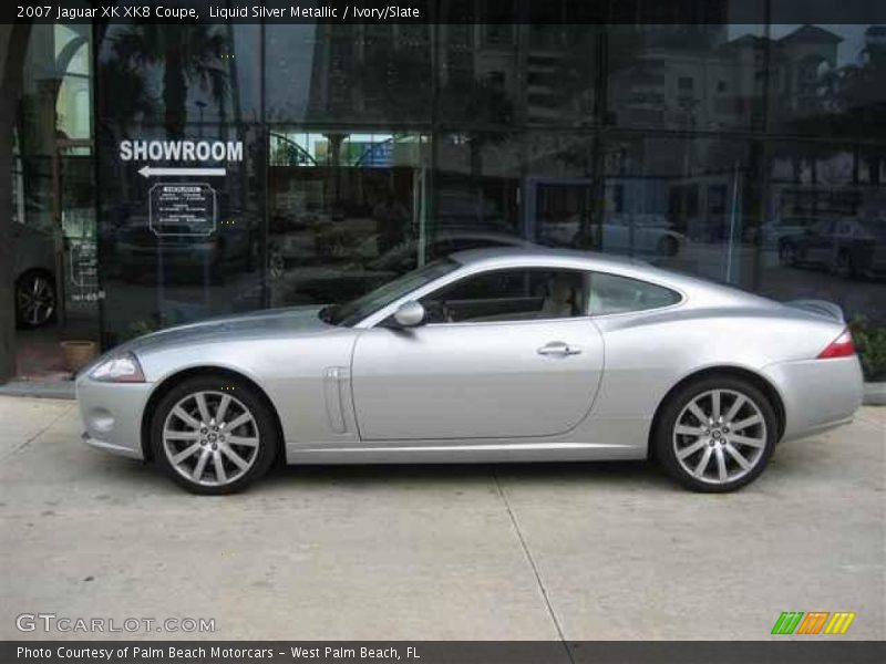 Liquid Silver Metallic / Ivory/Slate 2007 Jaguar XK XK8 Coupe