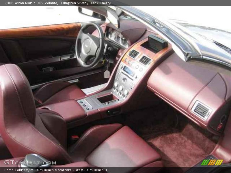 Tungsten Silver / Black Cherry 2006 Aston Martin DB9 Volante