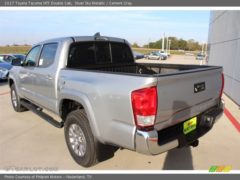 Silver Sky Metallic / Cement Gray 2017 Toyota Tacoma SR5 Double Cab