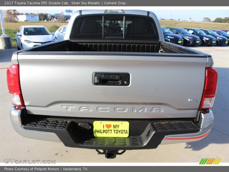 Silver Sky Metallic / Cement Gray 2017 Toyota Tacoma SR5 Double Cab