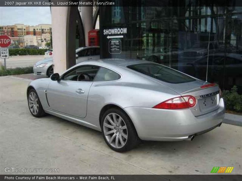 Liquid Silver Metallic / Ivory/Slate 2007 Jaguar XK XK8 Coupe