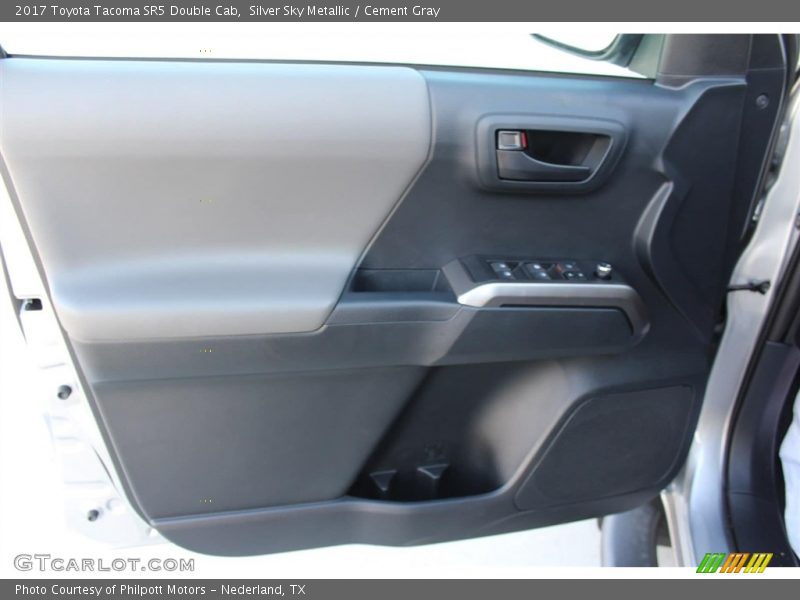 Silver Sky Metallic / Cement Gray 2017 Toyota Tacoma SR5 Double Cab