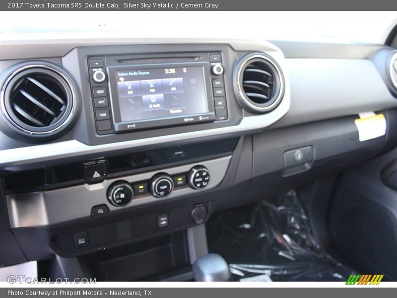 Silver Sky Metallic / Cement Gray 2017 Toyota Tacoma SR5 Double Cab