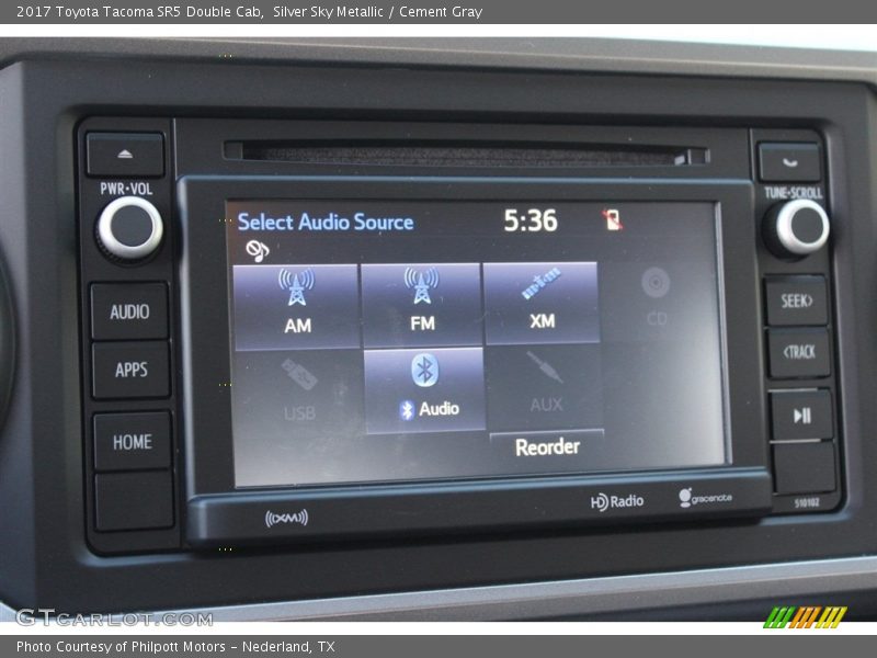 Silver Sky Metallic / Cement Gray 2017 Toyota Tacoma SR5 Double Cab